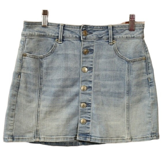 American Eagle Denim Mini Skirt 4 - Picture 1 of 10